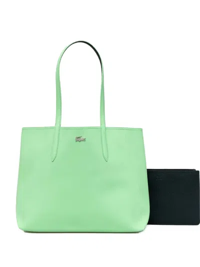 Lacoste Anna Reversible Tote Bag In Green