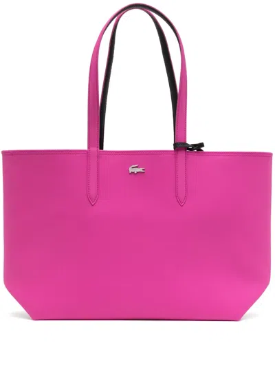 Lacoste Anna Reversible Tote Bag In Pink