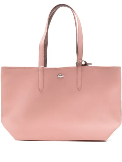 Lacoste Anna Reversible Tote Bag In Pink