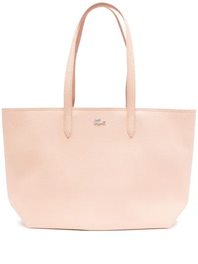 Lacoste Anna Tote Bag In Neutrals