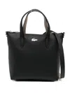 Lacoste Anna Vertical Tote Bag In Black