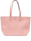 Lacoste Anna Zipped Tote Bag In Pink