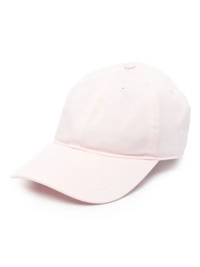 Lacoste Appliqué-logo Twill Cap In Pink