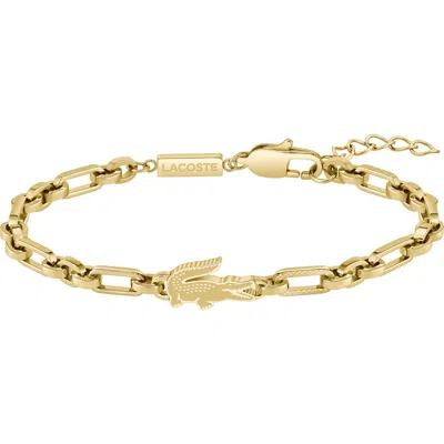 Lacoste Arthor Link Bracelet In Gold