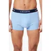 Lacoste Assorted 3-pack Logo Stretch Cotton Boxer Briefs In Blue
