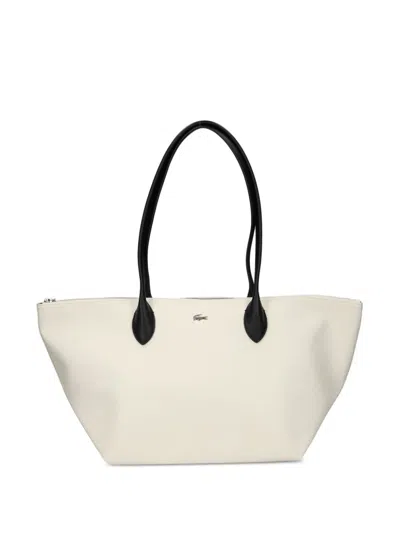 Lacoste Athena Tote Bag In Weiss