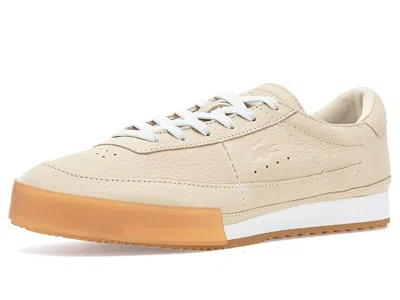 Lacoste Aura Leather Sneakers In Brown