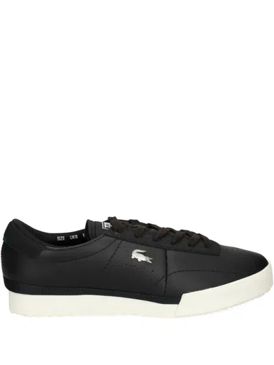 Lacoste Aura Leather Sneakers In Animal Print