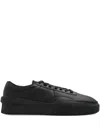 Lacoste Aura Leather Sneakers In Black