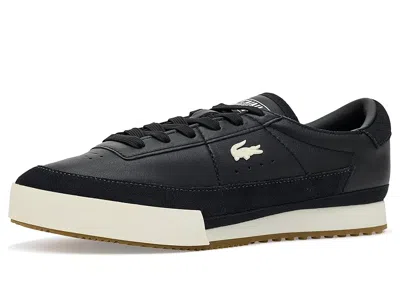 Lacoste Aura Leather Sneakers In Black