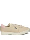 Lacoste Aura Leather Sneakers In Neutral