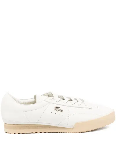 Lacoste Aura Leather Trainers In White