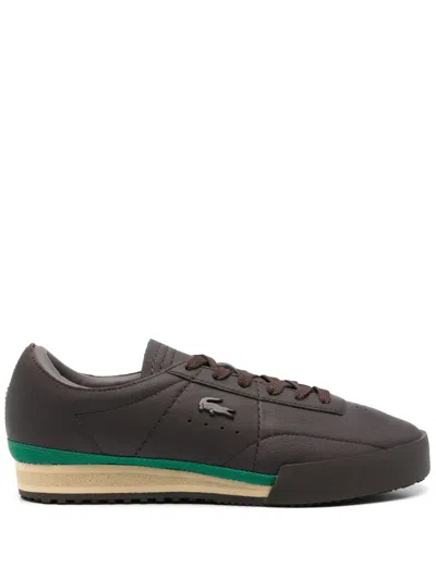 Lacoste Aura Runway Sneakers In Brown