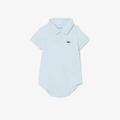 Lacoste Babies' Petit Piqué Pajamas - 6m In Blue