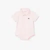 Lacoste Babies' Petit Piqué Pajamas - 12m In Pink