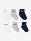 Lacoste Baby 6 Pack Socks Set In Multi