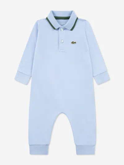 Lacoste Kids'  Baby Boys Pique Romper In Blue