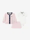 Lacoste Baby Girls Mon Premier 3 Piece Skort Set In Multi