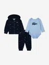 Lacoste Baby Logo Tracksuit Set In Blue