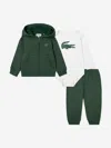 Lacoste Baby Mon Premier Tracksuit Set In Green