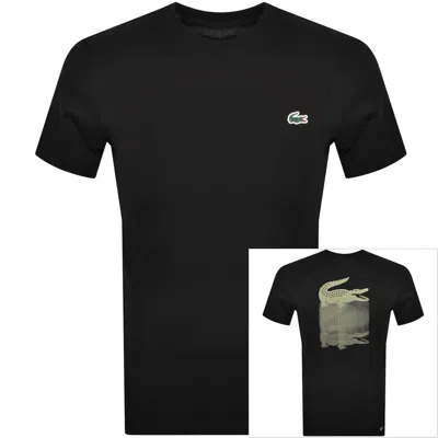 Lacoste Back Blur Logo T Shirt Black