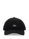 Shop Lacoste Baseball Hat With Logo In Black