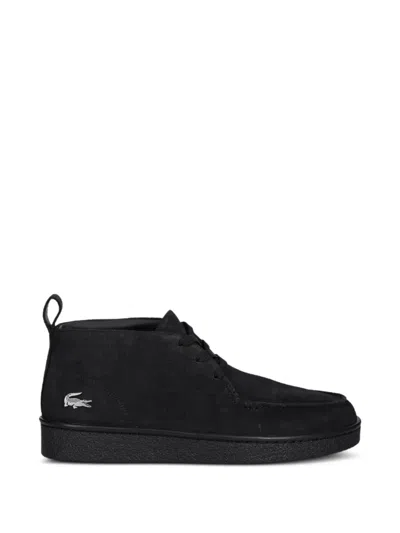 Lacoste Baseshot Chukka Lace-up Sneakers In Black