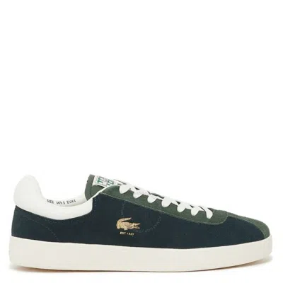 Lacoste Baseshot Mens Suede Trainers In Navy/white 092