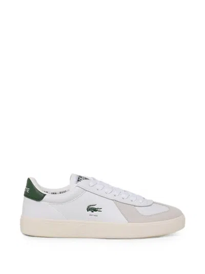 Lacoste Baseshot Pro Logo-detail Sneakers In White