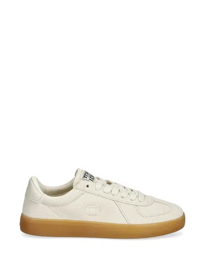 Lacoste Baseshot Pro Suede Sneakers In White