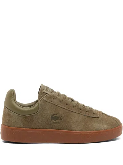 Lacoste Baseshot Suede Sneakers In Brown