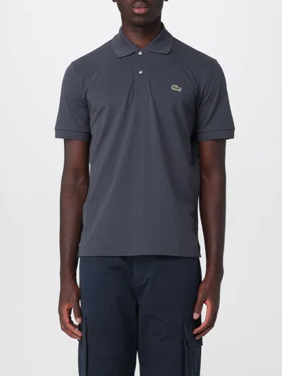 Lacoste Polo Shirt Men Color Grey In Animal Print