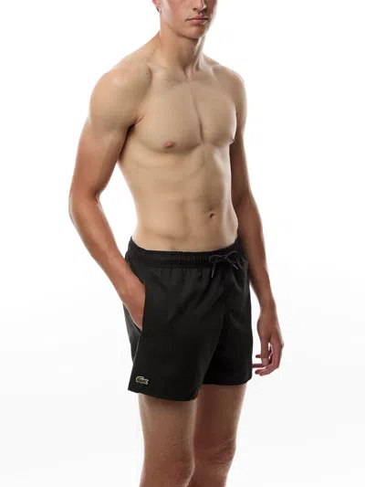 Lacoste Costume Da Bagno Quick-dry Swim Shorts In Black