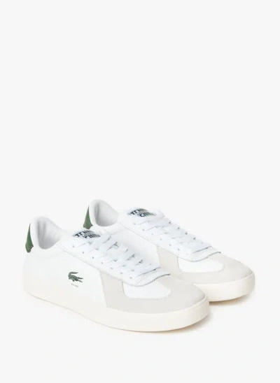 Lacoste Baseshot Pro Logo-detail Sneakers In White