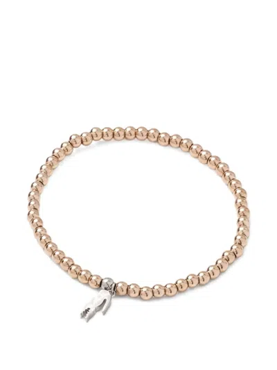 Lacoste Beaded Charm Bracelet In Gold