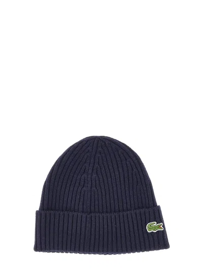 Lacoste Beanie Hat In Marine Iconic