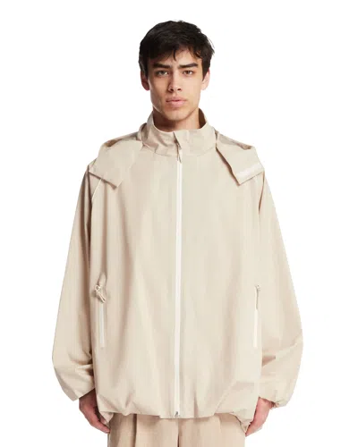 Lacoste Beige Track Jacket In Neutral