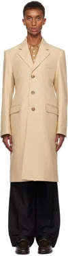 Lacoste Beige Twill Coat In 02s
