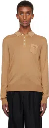 Lacoste Beige Wool Polo In Z1s