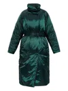 Lacoste Belted Puffer Jacket In Green