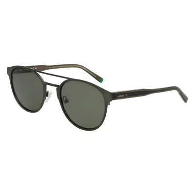 Lacoste Bicolor Metal Sunglasses In Black