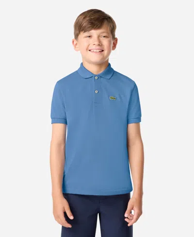 Lacoste Kids' Big Boys Cotton Petit Pique Polo Shirt In Blue