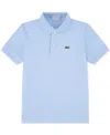 Lacoste Classic Logo-patch Cotton-pique Polo Shirt 4-14 In Blue