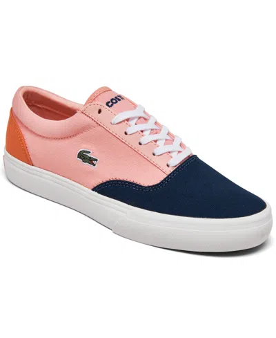 Lacoste Big Kids Jump Serve Slip-on Casual Sneakers From Finish Line In Pink