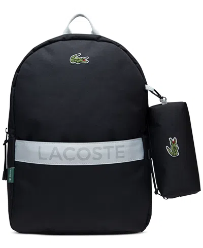 Lacoste Big Kids Pencil Bag Backpack In Black