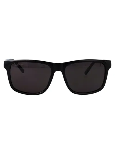 LACOSTE LACOSTE BLACK ACETATE SUNGLASSES