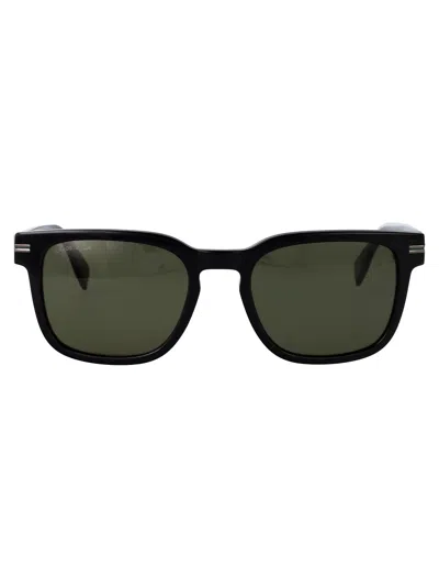 Lacoste Black Acetate Sunglasses In Multi