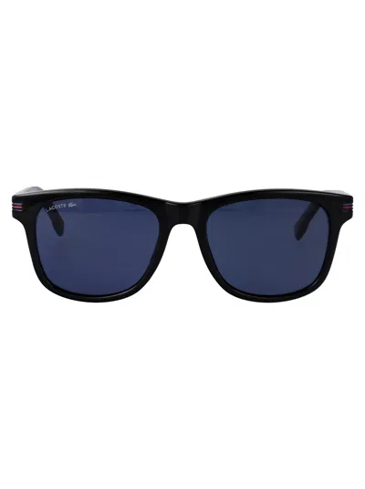 LACOSTE LACOSTE BLACK ACETATE SUNGLASSES