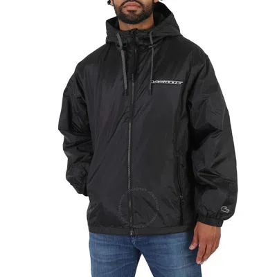 Lacoste Black Active Logo Padded Blouson Jacket