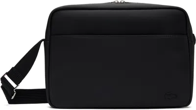 Lacoste Black Airline Travel Bag In 000